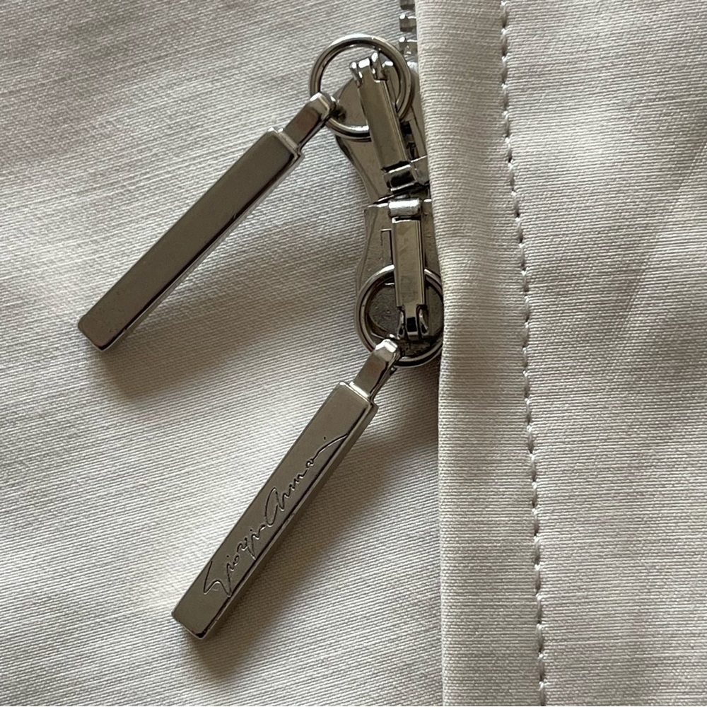 Giorgio Armani Cream Trench Coat - Picture 7 of 16
